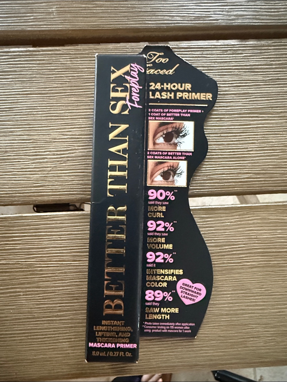 Too Faced Better Than Sex Forever 24-Hour Lash Mascara Primer - Black